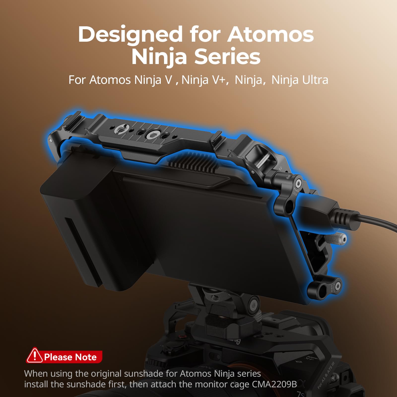 Amazon.com : SMALLRIG Monitor Cage for Atomos Ninja V,Built
